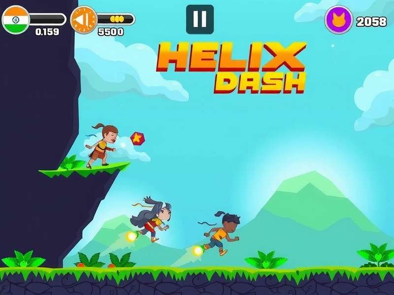 Indian Helix Dash Characters
